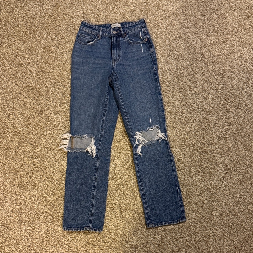 Distressed Blue Jeans for Women